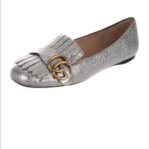 Gucci Leather Double G Loafers